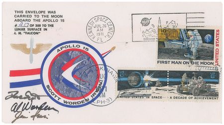 Lot #5085 Dave Scott?s Apollo 15 Flown Cover - Image 1