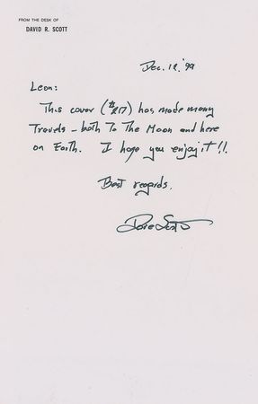 Lot #5085 Dave Scott?s Apollo 15 Flown Cover - Image 4