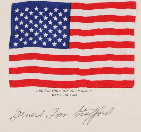 Lot #5043 Apollo 10 Flown Flag - Image 1