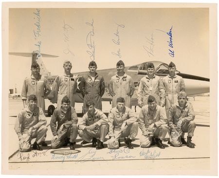 Lot #5093 Charlie Duke?s Test Pilot School Signed Photograph - Image 1