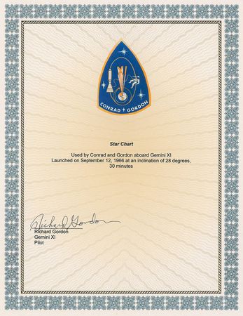Lot #5020 Gemini 11 Flown Star Chart - Image 3