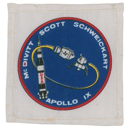 Lot #5037 Dave Scott?s Apollo 9 Flown Mission Patch - Image 1