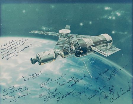 Lot #5106 Skylab Oversized Signed Photograph  - Image 1
