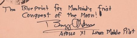 Lot #5049 Apollo 11 Flight Plan Signed by Aldrin and Collins - Image 2