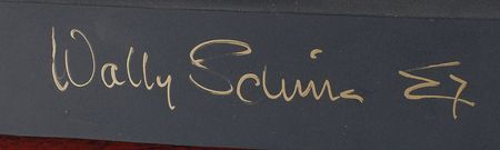 Lot #5007 MA-8’s Hand-painted Logo Signed by Schirra and Bibby - Image 2