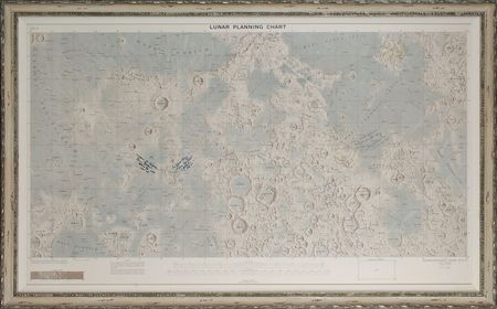 Lot #5024 Lunar Planning Chart Signed by Six