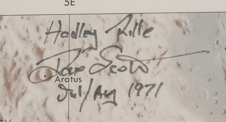 Lot #5024 Lunar Planning Chart Signed by Six Moonwalkers - Image 5