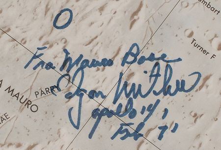 Lot #5024 Lunar Planning Chart Signed by Six Moonwalkers - Image 6