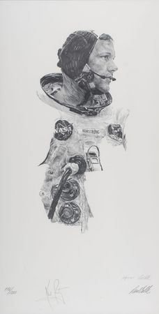 Lot #5051 Neil Armstrong Signed Lithograph - Image 2