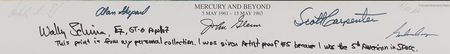 Lot #5009 Mercury 7 Signed Lithograph - Image 3