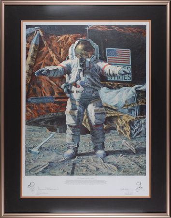 Lot #5087 Dave Scott and Alan Bean Signed Print - Image 1