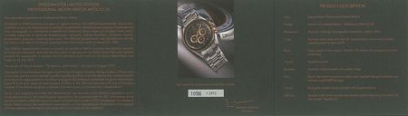 Lot #5088 Apollo 15 Limited Edition Omega Speedmaster - Image 9