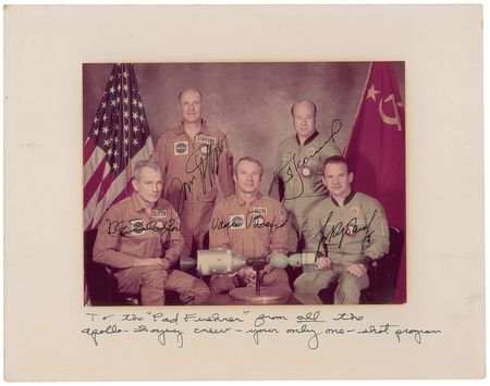 Lot #5103 Guenter Wendt?s Apollo-Soyuz Signed Photograph - Image 1