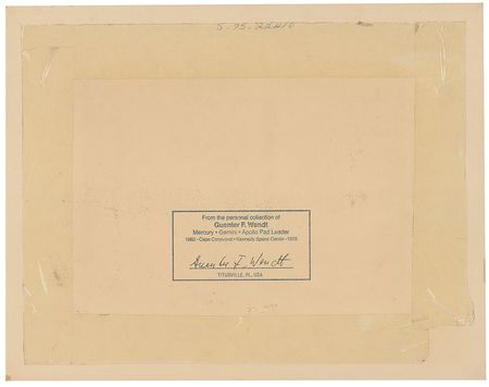 Lot #5103 Guenter Wendt?s Apollo-Soyuz Signed Photograph - Image 2