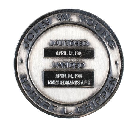 Lot #5112 STS-1 Flown Robbins Medal - Image 2