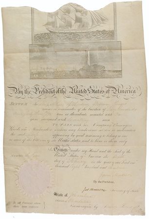 Lot #5 James Madison and James Monroe Signed