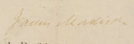 Lot #5 James Madison and James Monroe Signed Document - Image 2