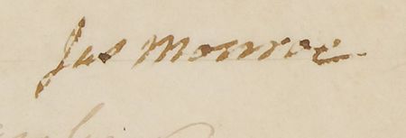 Lot #5 James Madison and James Monroe Signed Document - Image 3