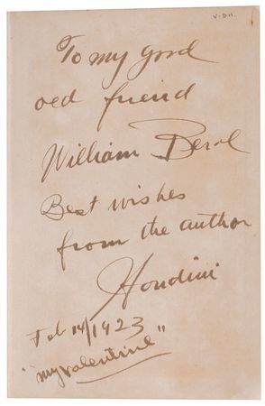 Lot #921 Harry Houdini Book - Image 1