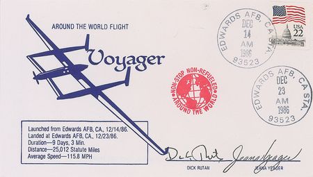 Lot #576  Voyager: Rutan and Yeager - Image 1