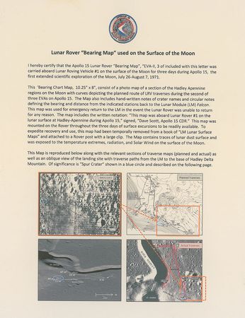 Lot #539 Apollo 15: “Used aboard Lunar Rover #1 on the lunar surface at Hadley-Apennine” - Image 3