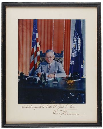 Lot #51 Harry S. Truman Signed Photograph - Image 2