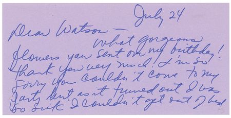 Lot #931 Natalie Wood Handwritten Letter Signed - Image 1