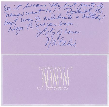 Lot #931 Natalie Wood Handwritten Letter Signed - Image 2