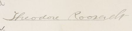 Lot #37 Theodore Roosevelt Signed Document - Image 2