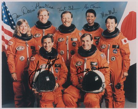 Lot #592 Space Shuttle Crews Signed Photographs - Image 2