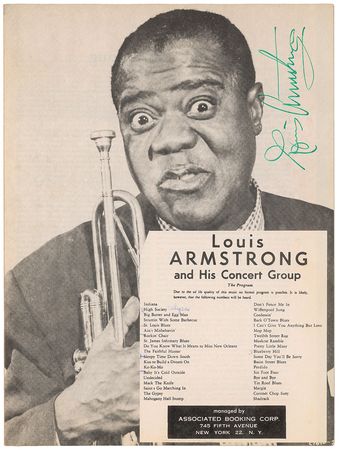 Lot #842 Louis Armstrong Program - Image 1