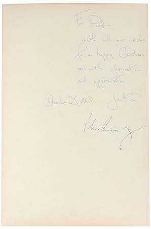 Lot #65 John and Jacqueline Kennedy: ?With all our wishes for a happy Christmas? - Image 1