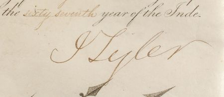 Lot #12 John Tyler: The president rewards “gallantry and good conduct in the War against the Florida Indians” - Image 2