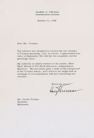 Lot #100 Harry S. Truman Typed Letter Signed - Image 2
