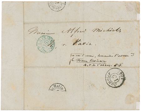Lot #699 Victor Hugo Handwritten Letter Signed - Image 2