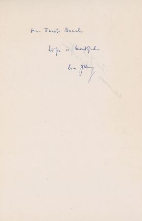 Lot #704 Lin Yutang Signed Note - Image 1