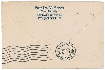 Lot #208 Max Planck Signature - Image 3