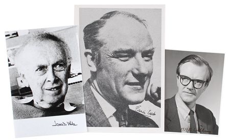 Lot #310 DNA: Watson, Crick, and Wilkins Signed Photographs - Image 2