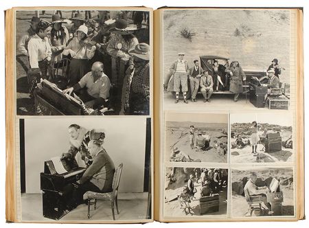 Lot #927 Silent Film Stars: The silent pianoman?s one-of-a-kind scrapbook of stars - Image 1