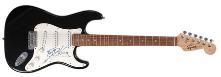 Lot #829 B. B. King: Beautiful King-signed Squier Strat - Image 1