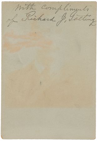 Lot #193 Richard Gatling: Uncommon signed photo of the renowned gunsmith - Image 1