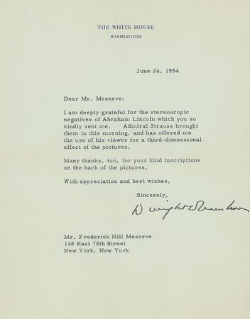 Lot #102 Dwight D. Eisenhower Typed Letter Signed - Image 1