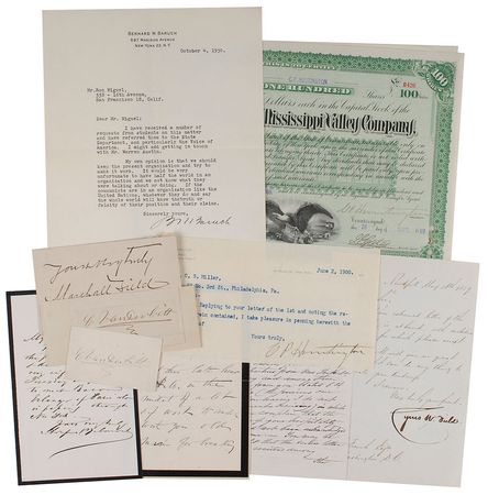 Lot #301 Businessmen and Philanthropists Group Lot - Image 1