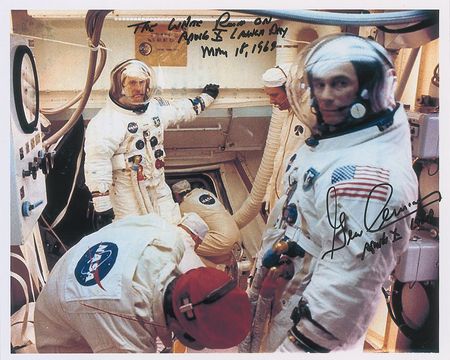 Lot #562 Gene Cernan and Tom Stafford Signed Photographs - Image 2