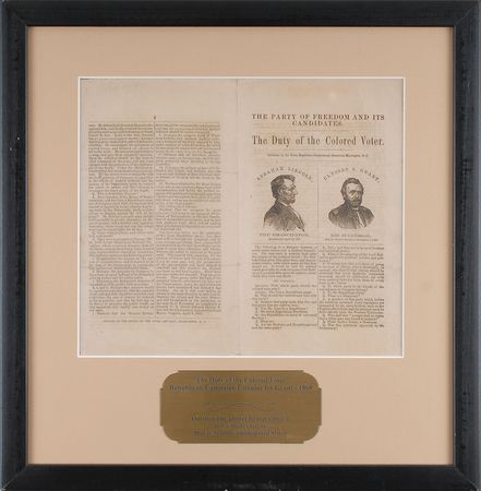 Lot #28 U. S. Grant: The Duty of the Colored