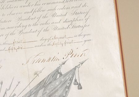 Lot #16 Franklin Pierce and Jefferson Davis: Military appointment by the commander-in-chief and the future Confederate president - Image 3