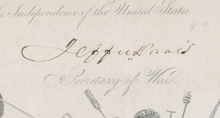Lot #16 Franklin Pierce and Jefferson Davis: Military appointment by the commander-in-chief and the future Confederate president - Image 4