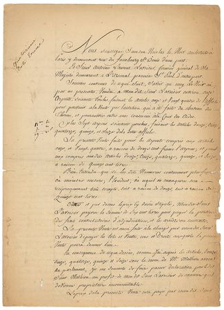 Lot #202 Antoine Lavoisier: Rare architectural contract from the ‘Father of Modern Chemistry’ - Image 1