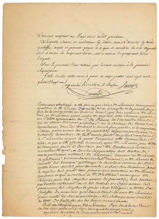 Lot #202 Antoine Lavoisier: Rare architectural contract from the ‘Father of Modern Chemistry’ - Image 2