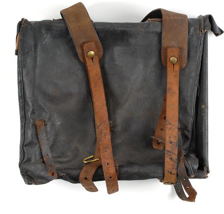 Lot #425 Union Knapsack: New York artilleryman’s Federal knapsack - Image 1